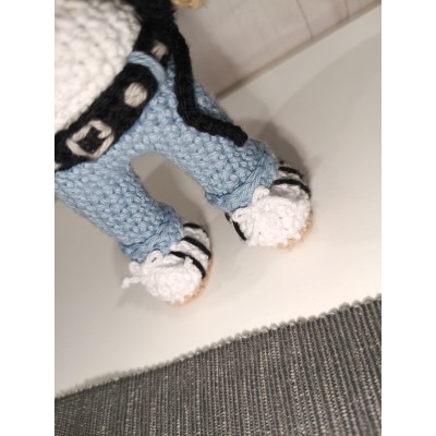 Freddie Mercury Amigurumi de Crochet Estilo Funko  Muñeco Hecho a Mano con Caja Regalo