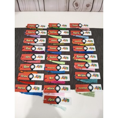Marcapáginas Personalizado Inspirado en Pokémon  Detalle para Cumpleaños Infantil  Regalo para Niños