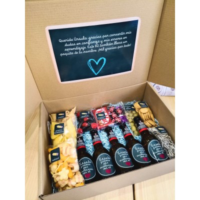 Caja Regalo para Profesores Personalizada con Snacks y Dulces  Detalle Fin de Curso