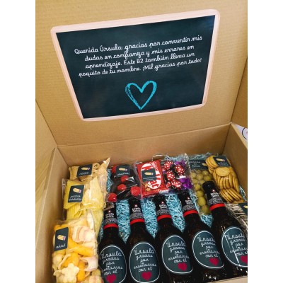 Caja Regalo para Profesores Personalizada con Snacks y Dulces  Detalle Fin de Curso