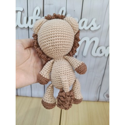Muñeco León de Crochet Hecho a Mano – Amigurumi Artesanal para bebé