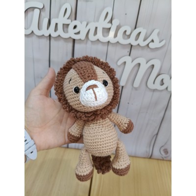 Muñeco León de Crochet Hecho a Mano – Amigurumi Artesanal para bebé
