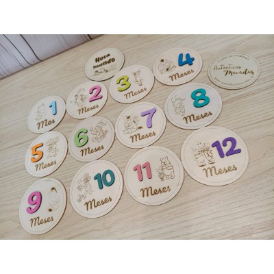 Mesario de Madera Personalizado para bebés con Personajes Infantiles