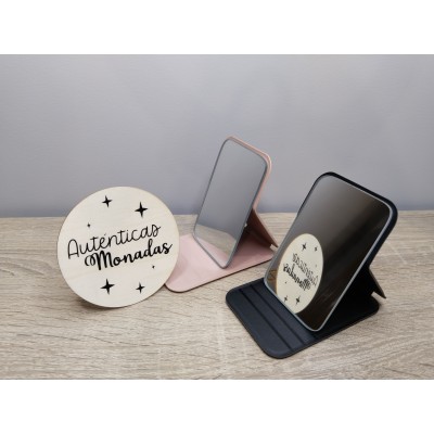 Espejo Personalizable con Nombre – Elige Color, Corazón o Estrella